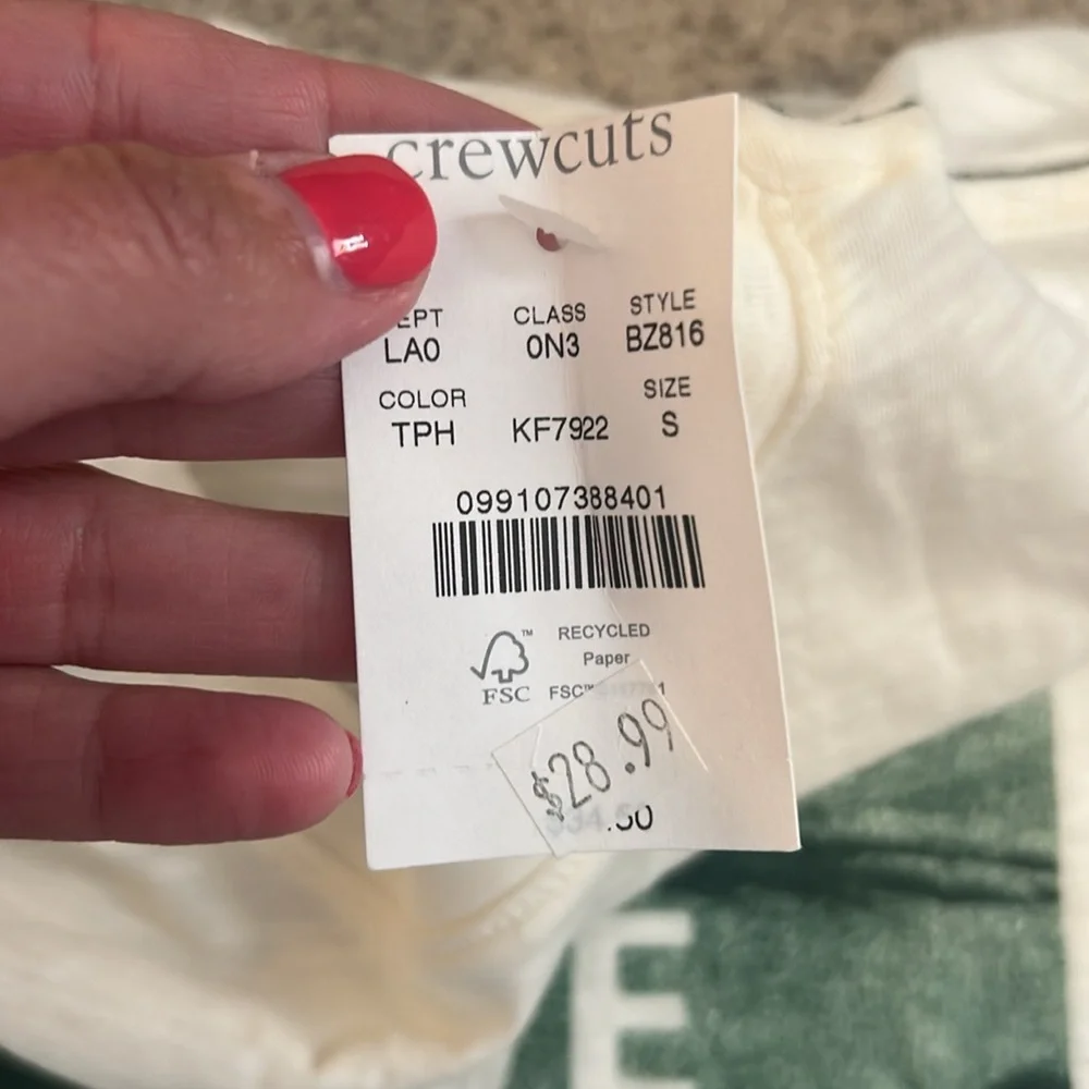 NWT J. Crew Crewcuts Brave The Wave TShirt, Small